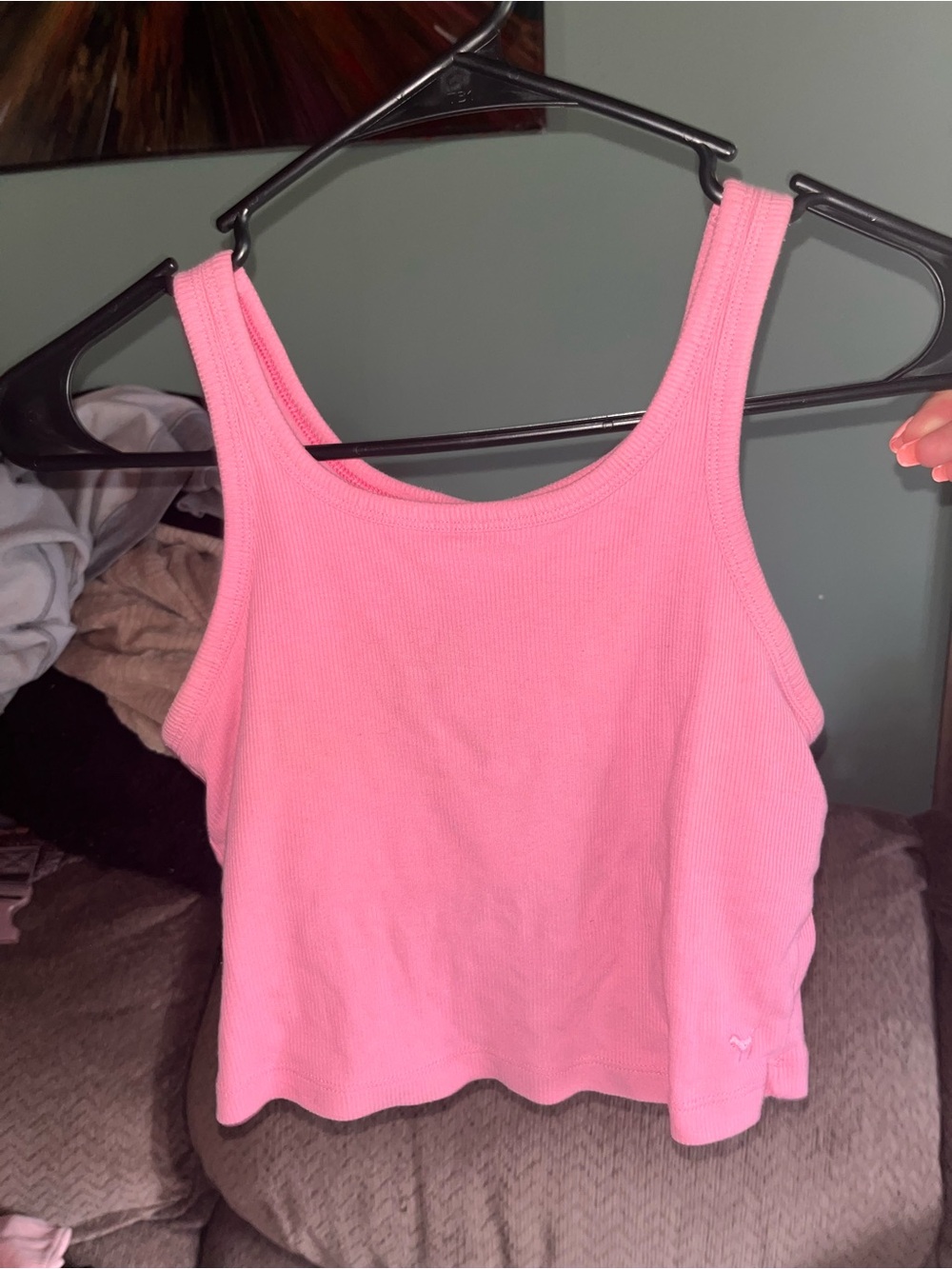 PINK Victoria's Secret Bubblegum Pink Ribbed Tank
